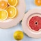Smarty Had A Party Pink w/Gold Rim Round Blossom Plastic Dinnerware  Set (120 Dinner Plates+120 Salad Plates), 240PK 4840PG-VP-CASE - alternate 5