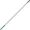 Unger 156" Threaded Telescoping Pole, 7/8 in Dia, Silver/Green, Aluminum/Plastic EZ400 - alternate 1