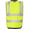 Ironwear Safety Vest w/ Snap Button Closure, Radio Clips & ID Holder, Lime/5X-Large 1279-LS-RD-CID-5XL - alternate 2