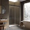 Fab Glass And Mirror Bypass Sliding Shower Door Sorrento Economy Series Adjustable 44in-48in Width 72in Height - Semi-F SHSO48X72MB - alternate 5