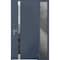 Vdomdoors Steel Door Cynex 6777 Grey Sidelight Exterior Window Stainless Inserts Single Modern Painted-W32+12 CYNEX6777EXD-GRE-W32+12 x H80-Right-hand Outswing - alternate 4