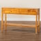 Bali & Pari Ghina Modern and Contemporary Natural Light Mappa Real Burl Wood 2-Drawer Console Table 249-13921-ZORO - alternate 6