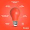Bulbrite 25W Equivalent Ceramic Red Color A19 Weatherproof Outdoor E26 Medium Base FloodLED Light Bulb, 10PK 862312 - alternate 6