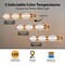 Vaxcel Fairmont 3-Light Vanity Light, Muted Brass, Art Deco, Clear Ribbed Glass, 25.5-In. Wide W0588 - alternate 5