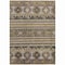 Homeroots 5' X 8' Chocolate Taupe And Gold Tribal Washable Indoor Outdoor Area Rug 615405 - alternate 5