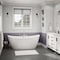 Maax Delsia 6636 Acrylix Freestanding Center Drain Bathtub in White with White Skirt 106193-000-002-104 - alternate 1