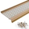 Waterlock Micromesh 5" K-Style & Box Gutters Aluminum/SS Gutter Guard, Wicker, 1ft Sample WM-5KS-001-WKR - alternate 1