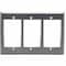 Hubbell Premise Wiring IStation Plate, Gray, 9U IMSS3 - alternate 1