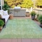 Homeroots 5' X 8' Green And Ivory Abstract Washable Indoor Outdoor Area Rug 631066 - alternate 3