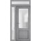 Vdomdoors Front Exterior Prehung FiberGlass Door Frosted Glass / Manux 8422 Grey Ash / Sidelight and Transom MANUX8422EXD-SS-W36+14 x H80+14-RH - alternate 2