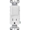 Leviton Decora White 15A Switch & Outlet R62-T5625-0WS - alternate 1