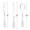 Smarty Had A Party Clear Baroque Disposable Plastic Cutlery Set - 480 Spoons, 480 Forks and 480 Knives, 1440PK 8330-CL-CS-CASE - alternate 3