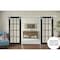 Sartodoors Sturdy Double Barn Door with, Felicia 3355 Matte Black with Clear Glass, 13FT Rail Hangers Heavy S FELICIA3355DB-S-BLK-4884 - alternate 6