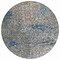 Homeroots 8' Silver Blue And Brown Round Abstract Washable Indoor Outdoor Area Rug 596832 - alternate 5