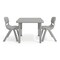 Flash Furniture 3 PC Plastic Activity Table and 2 Chairs Set, 10.5 in Seat Height-Soft Gray YU-YCX-0023-2-SQR-TBL-SFTGY-R-GG - alternate 8