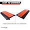 Atlas Heavy Duty Cable Protector Ramp, 5 Channel Bulk Pallet, 36'' Long Black & Orange, 40PK CP9984-OR-40 - alternate 5