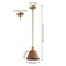 Jonathan Y Hattie 8.8 in. 1-Light Coastal Bohemian Metal and Woven Rattan LED Pendant Light, Gold Painting/Brown JYL5711A - alternate 5