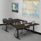 Regency Cain T-Base Training Seminar Table, 48 in W, 24 in L, Neo Walnut MTRCT4824NW - alternate 3