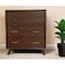 Homeroots 38" Mahogany Solid Wood Four Drawer Chest 524149 - alternate 3