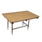 Homeroots 18" X 40" Brown Teak Rectangular Shower Bench 549365 - alternate 2