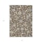 Homeroots 5' X 8' Chocolate Beige And Blue Floral Washable Indoor Outdoor Area Rug 597807 - alternate 4