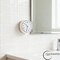 Clockswise 3-Inch Waterproof Wall Mount Fog-Free Bathroom Shower Clock with Strong Suction Cup, White QI004929 - alternate 3