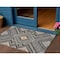 Homeroots 3' X 5' Gray Charcoal And Pink Tribal Washable Indoor Outdoor Area Rug 598124 - alternate 1