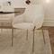 Leisuremod Zaire Collection Modern Dining Chair, Gold Legs and White Boucle ZDCB52W - alternate 6