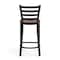 Flash Furniture HERCULES Black Ladder Back Metal Restaurant Counter Stool - Cherry Wood Seat, 2PK 2-XU-DG697BLAD-24-CHYW-GG - alternate 4