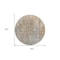 Homeroots 8' Beige Gray And Taupe Round Abstract Washable Indoor Outdoor Area Rug 577225 - alternate 2
