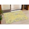 Homeroots 3' X 5' Yellow Purple And Green Abstract Washable Indoor Outdoor Area Rug 600330 - alternate 1
