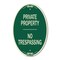 Signmission No Trespassing, 12 Inch X 18 Inch Designer A-OV-G-1218-9811 - alternate 1