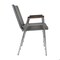 Flash Furniture HERCULES Heavy Duty Gray Vinyl Stack Chair with Arms, 4PK 4-XU-60154-GRY-VYL-GG - alternate 3