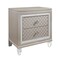 Homeroots 26" Solid and Manufactured Wood And Mirrored Glass Nightstand 384037 - alternate 3