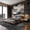 World Rug Gallery Modern Geometric Area Rug 7 ft 10 in x 10 ft Black WR91BLACK8X10 - alternate 7