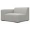 Homeroots 44" Gray Fabric Modular Sofa With Brown Legs 641026 - alternate 5