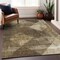 Homeroots 8' X 10' Brown And Beige Geometric Washable Indoor Outdoor Area Rug 602830 - alternate 5