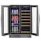 Koolmore 24 in. Dual Zone, Full Glass Door, 21-Bottle Wine and Beverage Cooler, Freestanding or Built-in Unit KM-CWB1830-SS - alternate 4
