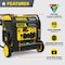Champion Power Equipment Portable Generator, Gasoline/Natural Gas/Propane, Electric, Recoil Start, 120/240V AC 201176 - alternate 3