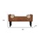 Homeroots 36in Brown Solid Wood Storage Bench With Cabinet 718245 - alternate 5