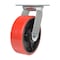 Vestil Polyurethane Swivel Caster 6 In. Diameter x 2 In. Width 1232 Lb. Capacity Red/Black CST-VE-6X2PU-S - alternate 1