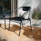 Flash Furniture Black Rattan Indoor-Outdoor Stack Chair TLH-037-BK-GG - alternate 6