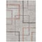 Homeroots 3' X 5' Taupe Charcoal And Copper Geometric Washable Indoor Outdoor Area Rug 588344 - alternate 5