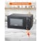 Commercial Chef Countertop Microwave Oven, 0.6 Cu. Ft, Black CHM660B - alternate 5