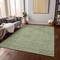 Homeroots 5' X 8' Green And Ivory Geometric Washable Indoor Outdoor Area Rug 596921 - alternate 7
