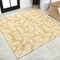 Jonathan Y Nevis Palm Frond Yellow/Cream 5 ft Square Indoor/Outdoor Area Rug SMB119C-5SQ - alternate 1