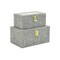 Homeroots Canter Isle Gray Linen Box Set 489365 - alternate 6