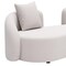 Homeroots 91" Beige Polypropylene Sofa 667650 - alternate 5