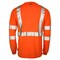 Dome75 Hi-Vis Long Sleeve Shirt, ANSI/ISEA 107-2020 Class 3, 100% Polyester Birds-Eye Mesh, MD DSL1432 - alternate 5