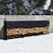 Shelterlogic Firewood Rack-in-a-Box Black Heavy Duty Firewood Rack With Cover 12 Ft. 90403 - alternate 4